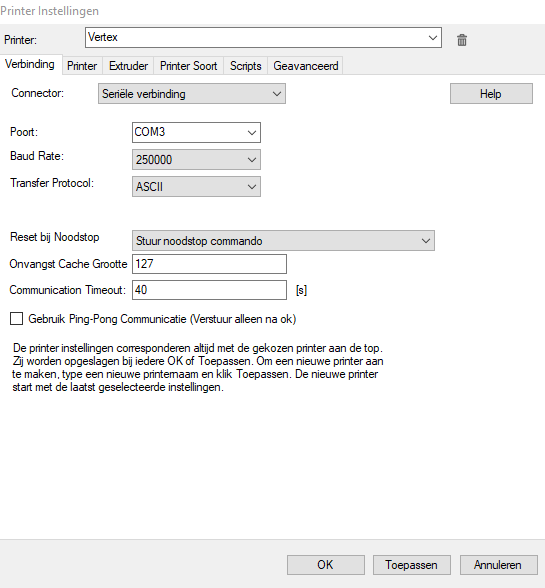 repetier communication timeout reset send buffer block - Repetier