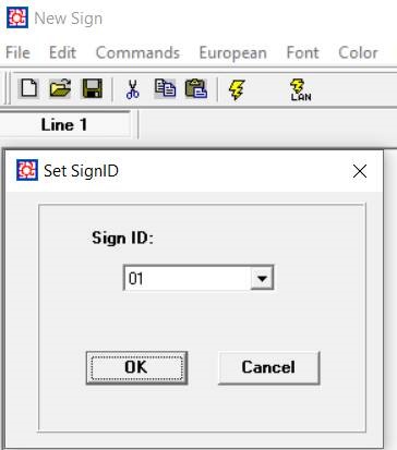 SET SIGN ID
